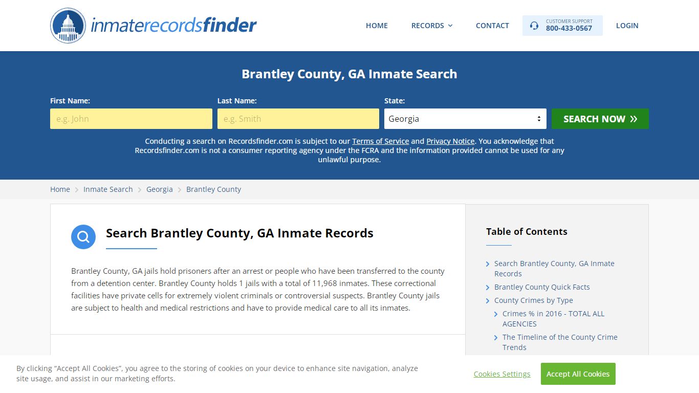 Brantley County, GA Inmate Lookup & Jail Records Online