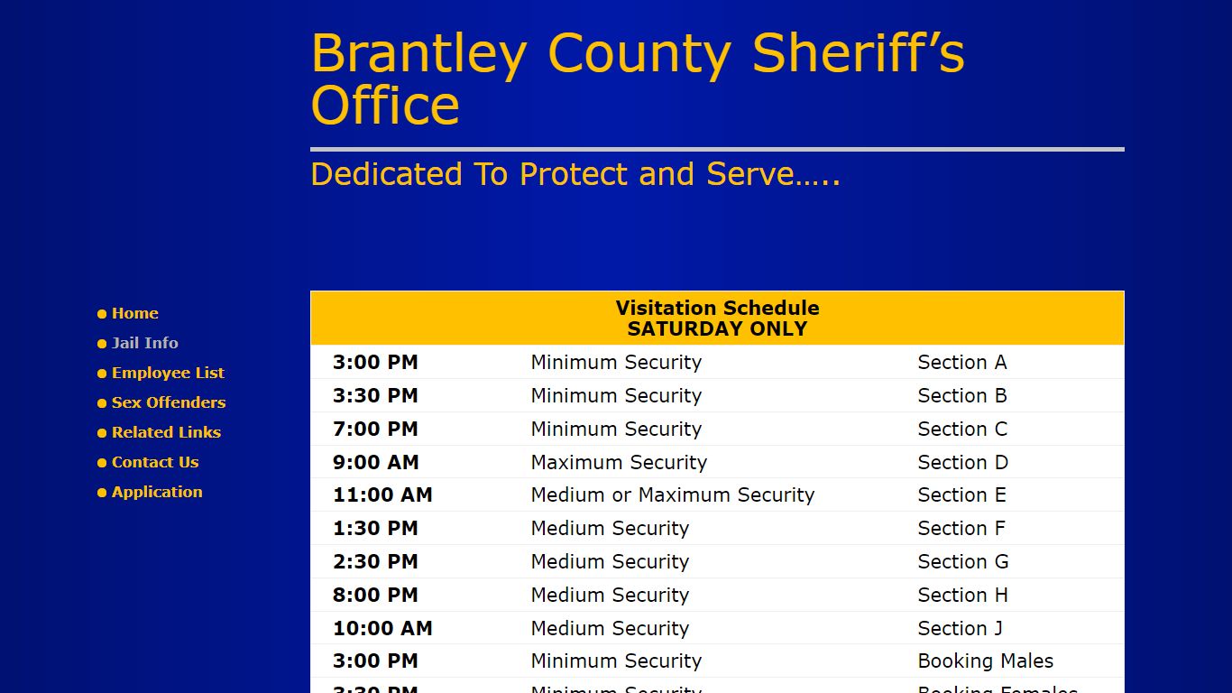 Jail Info | Brantley County Sheriff's Office